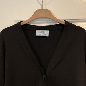 Prada Classic Black Cardigan